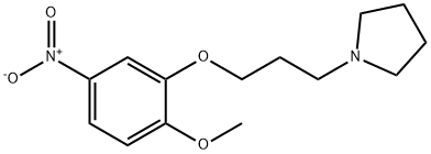 Pyrrolidine, 1-[3-(2-methoxy-5-nitrophenoxy)propyl]- Struktur