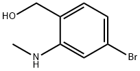 (4-Bromo-2-methylamino-phenyl)-methanol Struktur