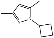 1H-Pyrazole, 1-cyclobutyl-3,5-dimethyl- Struktur