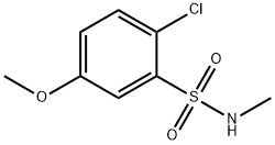 Benzenesulfonamide, 2-chloro-5-methoxy-N-methyl- Struktur