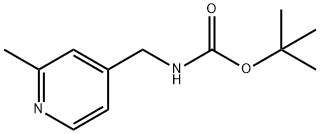 Carbamic acid, N-[(2-methyl-4-pyridinyl)methyl]-, 1,1-dimethylethyl ester Struktur