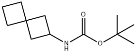 Carbamic acid, N-spiro[3.3]hept-2-yl-, 1,1-dimethylethyl ester Struktur