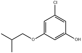 3-chloro-5-(2-methylpropoxy)phenol Struktur