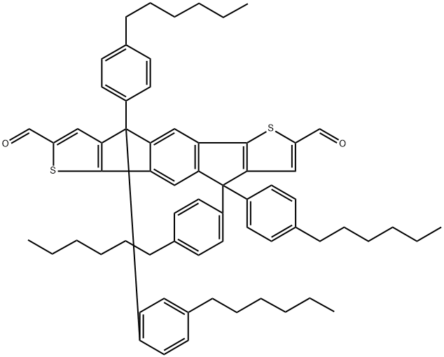 IDT-C6benzene-Dialdehyde Struktur