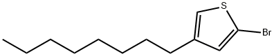 2-bromo-4-octyl-Thiophene Struktur