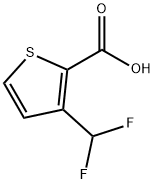 3-(difluoromethyl)thiophene-2-carboxylic acid Struktur