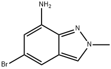 2H-Indazol-7-amine, 5-bromo-2-methyl- Struktur