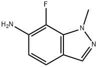 1H-Indazol-6-amine, 7-fluoro-1-methyl- Struktur