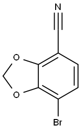 1,3-Benzodioxole-4-carbonitrile, 7-bromo- Struktur