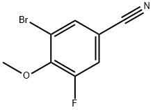 3-Bromo-5-fluoro-4-methoxybenzonitrile Struktur