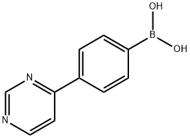 Boronic acid, B-[4-(4-pyrimidinyl)phenyl]- Struktur