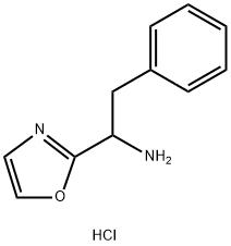 1-(1,3-oxazol-2-yl)-2-phenylethan-1-amine hydrochloride Struktur