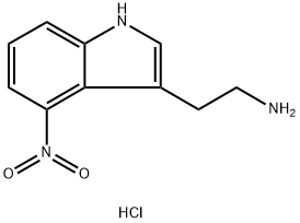 1H-Indole-3-ethanamine, 4-nitro-, hydrochloride (1:1) Struktur