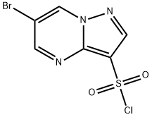 Pyrazolo[1,5-a]pyrimidine-3-sulfonyl chloride, 6-bromo- Struktur