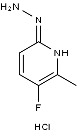 3-Fluoro-6-hydrazinyl-2-methylpyridine hydrochloride Struktur