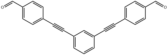 1,3-bis(4-formylphenylethynyl)benzene Struktur