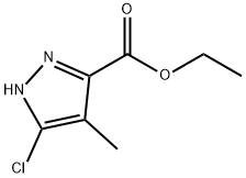 Ethyl 5-chloro-4-methyl-1H-pyrazole-3-carboxylate Struktur