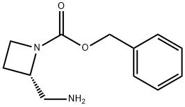 (S)-benzyl 2-(aminomethyl)azetidine-1-carboxylate Struktur