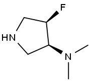 3-Pyrrolidinamine, 4-fluoro-N,N-dimethyl-, (3S,4R)- Struktur