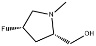 2-Pyrrolidinemethanol, 4-fluoro-1-methyl-, (2S,4S)- Struktur