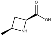 2-Azetidinecarboxylic acid, 4-methyl-, (2S,4S)- Struktur