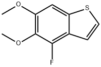 Benzo[b]thiophene, 4-fluoro-5,6-dimethoxy- Struktur