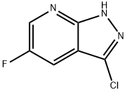 1H-Pyrazolo[3,4-b]pyridine, 3-chloro-5-fluoro- Structure