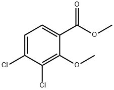 Benzoic acid, 3,4-dichloro-2-methoxy-, methyl ester Struktur