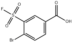 Benzoic acid, 4-bromo-3-(fluorosulfonyl)- Struktur