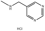 5-Pyrimidinemethanamine, N-methyl-, hydrochloride (1:2) Struktur