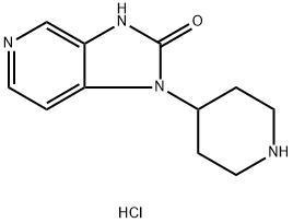 2H-Imidazo[4,5-c]pyridin-2-one, 1,3-dihydro-1-(4-piperidinyl)-, hydrochloride (1:2) Struktur