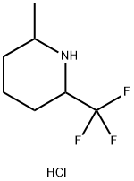 Piperidine, 2-methyl-6-(trifluoromethyl)-, hydrochloride (1:1) Struktur