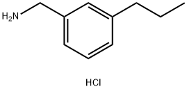 (3-Propylphenyl)methanamine hydrochloride Struktur