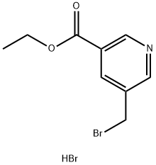 Ethyl 5-(bromomethyl)nicotinate hydrobromide Struktur