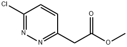 3-Pyridazineacetic acid, 6-chloro-, methyl ester Struktur