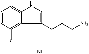 3-(4-Chloro-1H-indol-3-yl)propan-1-amine hydrochloride Struktur