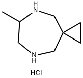 6-Methyl-5,8-diazaspiro[2.6]nonane dihydrochloride Struktur