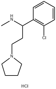 1-(2-Chlorophenyl)-N-methyl-3-(pyrrolidin-1-yl)propan-1-amine dihydrochloride Struktur