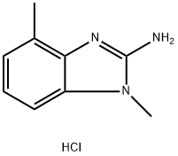 1,4-Dimethyl-1H-benzo[d]imidazol-2-amine hydrochloride Struktur