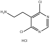 2-(4,6-Dichloropyrimidin-5-yl)ethanamine hydrochloride Struktur