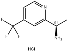 (R)-1-(4-(Trifluoromethyl)pyridin-2-yl)ethanamine hydrochloride Struktur