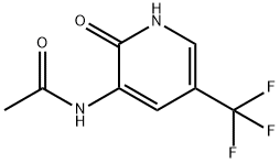 Acetamide, N-[1,2-dihydro-2-oxo-5-(trifluoromethyl)-3-pyridinyl]- Struktur