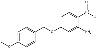 5-[(4-methoxyphenyl)methoxy]-2-nitro-aniline Struktur