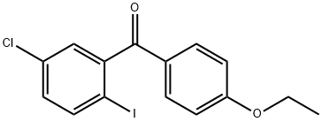 Methanone, (5-chloro-2-iodophenyl)(4-ethoxyphenyl)- Struktur