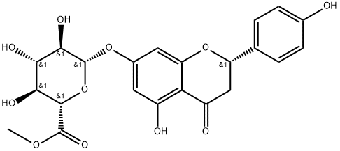 Naringenin 7-O-β-D-glucuronide methyl ester Struktur