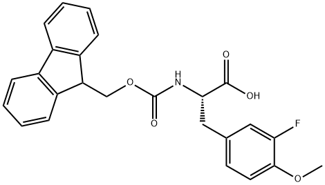 L-Tyrosine,N-((9H-fluoren-9-ylmethoxy)carbonyl)-3-fluoro-O-m, 1998639-29-4, 結(jié)構(gòu)式