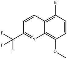 Quinoline, 5-bromo-8-methoxy-2-(trifluoromethyl)- Struktur