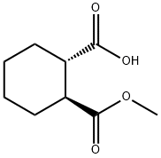 1,2-Cyclohexanedicarboxylic acid, 1-Methyl ester, (1S,2S)- Struktur