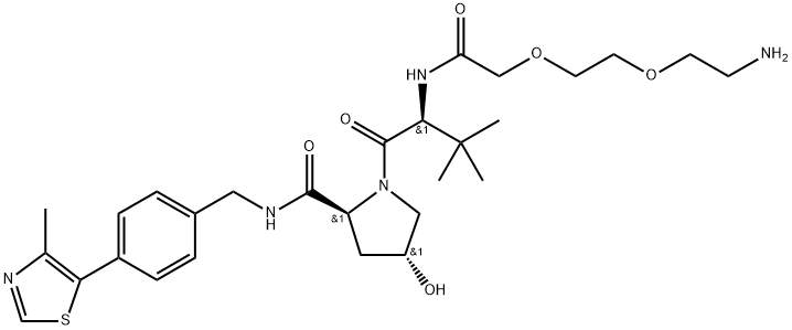 E3 ligase Ligand-Linker Conjugates 6 Free Base Struktur