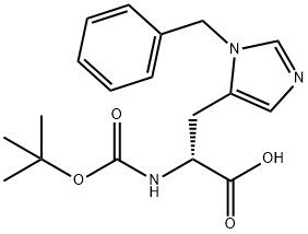 Boc-D-His(Bzl)-OH Struktur